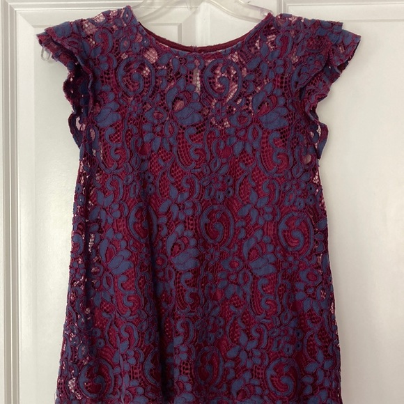 Greyish blue & grape colored top - Picture 3 of 11